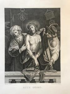 "Ecce Homo" - Nicolet Benedict Alphonse (1789) - Gravura a buril